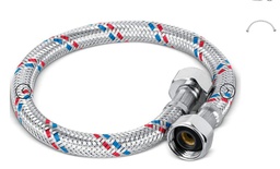 [YD0026 IN HOUSE ] MANGUERA FLEXIBLE DE ALUMINIOPARA AGUA / FREGADERO 1/2" X 1