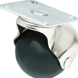 [TC3867] RODAJA DE HULE C/PLACA 50MM(2"TIPO BOLA USO RUDO