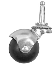 [TC3865] RODAJA DE HULE CON ESPIGA 50MM(2") TIPO BOLA USO RUDO