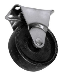 [TC5044] RODAJA FIERRO PLACA FIJA 3"(75MM)