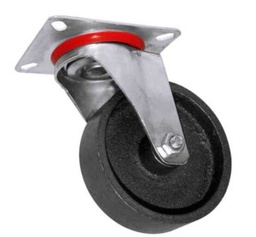 [TC5049] RODAJA FIERRO PLACA MOVIL 4"(100MM)