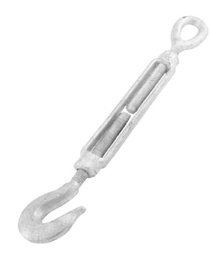 [TC2626] TENSOR GANCHO-ARGOLLA 3/4" X 9" DE ACERO FORJADO