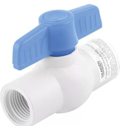 [YD0117] VALVULA ESFERA PVC ROSCABLE 3/4"