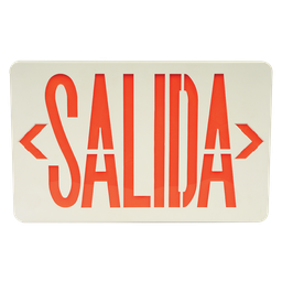 [9401591] LAMPARA DE SEÑALIZACION "SALIDA" COLOR VERDE 127 V~ 60 Hz