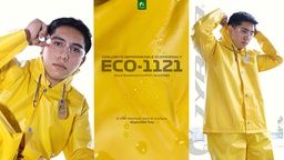 [ECO-11212XG] JUEGO IMPERMEABLE AMARILLO ECOFRIENDLY, SELLADO. T-2XG.