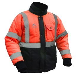 [ECO-40ANN2XGCRT] CHAMARRA ECOTERMOAISLANTE BICOLOR (ANARANJADO/NEGRO) C/REF TEXTIL T-2XG.