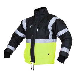 [ECO-50NAMMDCRT] CHAMARRA ECOTERMOAISLANTE BICOLOR (AMARILLO/NEGRO) C/REF TEXTIL T-MD.