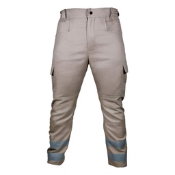 [ECO-102BGCR2XG] PANTALON TIPO CARGO JYRSA POLIESTER/ALGODON COLOR BEIGE T-2XG.