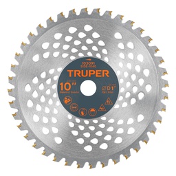[103091] Disco sierra 10' p/desbrozadora, 40 dientes, Truper
