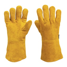 [14242] Guantes de carnaza, largos, unitalla, Truper