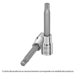[101248] Dado punta larga bristol M5, cuadro 1/2', Truper