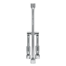 [15484] Llave de cruz 14' plegable pulida y cromada, Truper