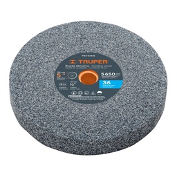 [16358] Rueda abrasiva p/esmeril 5X3/4', oxido de aluminio, grano 36
