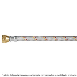 [24062] Manguera para gas, aluminio, 3/8' X 150 cm, Foset Basic