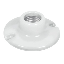 [46523] Portalampara de porcelana, 3-1/2', redonda, Volteck