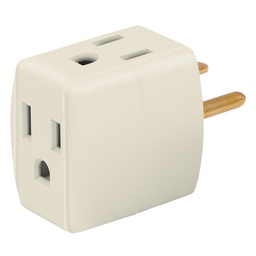 [46800] Multicontacto triple aterrizado, tipo cubo, Volteck
