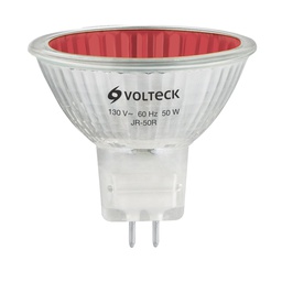 [47255] Lampara de halogeno rojo 50 W tipo MR16 en caja, Volteck