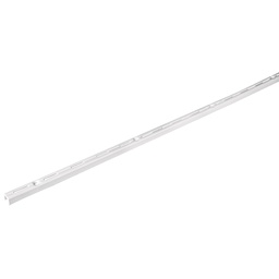 [47711] Cremallera sencilla blanca para mensulas planas, 1.5m, Fiero
