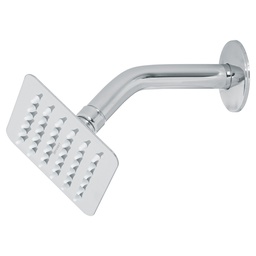 [47734] Regadera cuadrada 4', acero inox, con brazo, cromo, Tubig