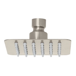 [47741] Regadera cuadrada 4', acero inox, sin brazo, satin, Tubig