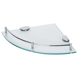 [47906] Juego de 4 repisas esquineras de vidrio, Foset