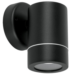 [48143] Arbotante de acento 1 spot negro, lampara no incluida