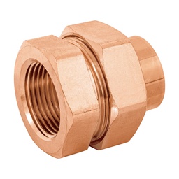 [48884] Tuerca union laton cobrizado 1' rosca interior, Foset