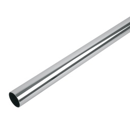 [48974] Tubo redondo para closet, 3.0 m, acero cromado, Hermex