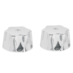 [49243] Juego de manerales hex metalicos p/lav-fregadero,cromo,Basic