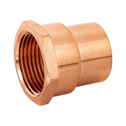 [49658] Conector de cobre, rosca interior 1', Foset