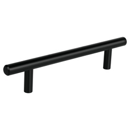 [49732] Jaladera de acero 128 mm, estilo 'Cilindro', negro, Hermex