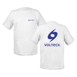 [60411] Playera cuello redondo para hombre, blanca, G, Volteck