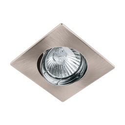 [45565] Luminario cuadrado satin spot dirigible, lampara no incluida