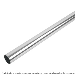 [45892] Tubo redondo para closet, 2.4 m, acero cromado, Hermex