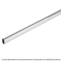 [45898] Tubo ovalado para closet,1.8 m, acero cromado, Hermex