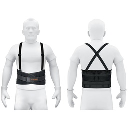 [10955] Faja lumbar con tercer cinturon, talla CH, Truper