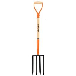 [11021] Bieldo de 4 dientes para jardin, puño metalico, Truper