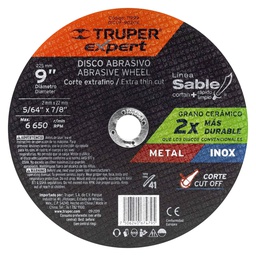 [11999] Disco Tipo 41 de 9' x 2 mm corte fino de metal, Expert
