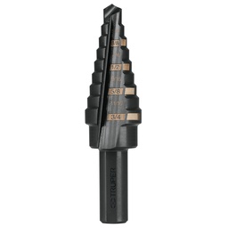 [12123] Broca escalonada oxido negro 9 escalones 1/4' a 3/4', Truper