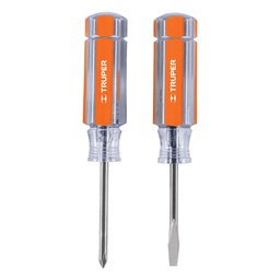 [14199] Duo de mini desarmadores mango de acetato, Truper