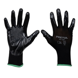 [20027] Guantes de nylon recubiertos de nitrilo, M, Pretul
