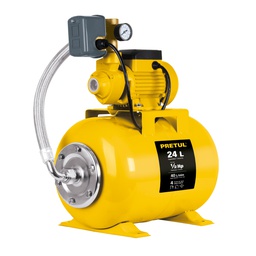 [20183] Equipo hidroneumatico 24L, bomba periferica 1/2 HP, Pretul