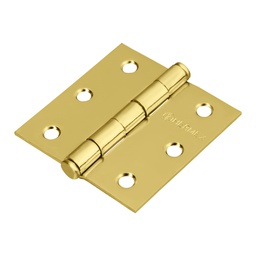 [43236] Bisagra cuadrada 2-1/2' acero latonado, cabeza plana, Hermex