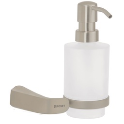 [45227] Dispensador de jabon a pared de laton satinado, Riviera