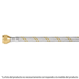 [49514] Manguera para gas, acero inox, 3/8' x 3/8', 60 cm, Foset