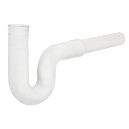 [49948] Cespol flexible 1-1/2' de PVC, con extension, para fregadero