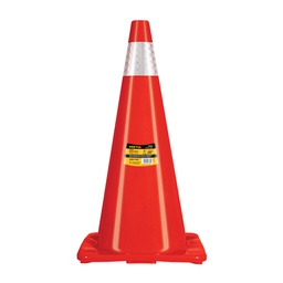 [28254] Cono de precaucion de 70 cm de PVC con reflejante, Pretul