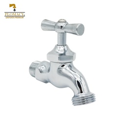 [LLJGC] Llave Jardin Premium 1/2" 100% Laton Cromada  Plomacy  (LLJGC)