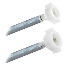[3877] FamaFlex Poliacero Para Sanitario 1/2" AM x 7/8" AM x 40cm.-16" (3877)