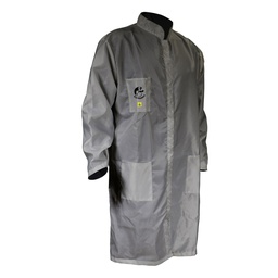 [ECO-5000GRXG] BATA ANTIESTATICA ECOFRIENDLY GRIS TALLA EXTRA GRANDE.
